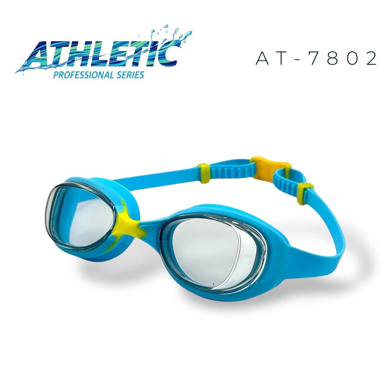۷۸۰۲ ابی روشن و زرد عینک شنا مدل 7802 اتلتیک Athletic - Image 1