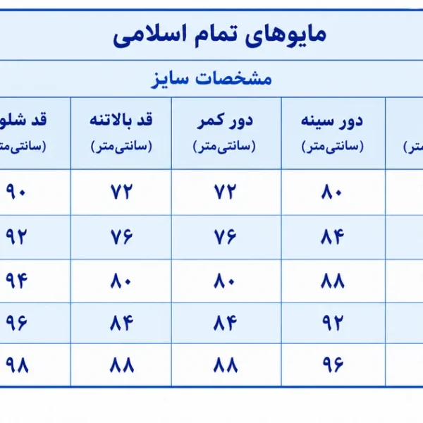 مایو زنانه مدل تمام اسلامی سه تکه لایف Life - Image 2