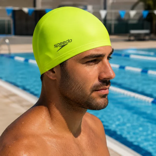 کلاه شنا مدل پارچه ای طرح اسپیدو Swim Cap - Image 2