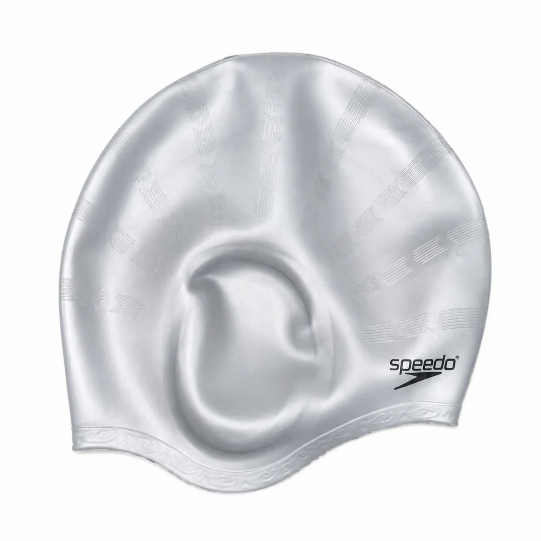 جاگوشی دار نقره ای اسپیدو کلاه شنا مدل جاگوشی طرح اسپیدو Swim Cap - Image 1