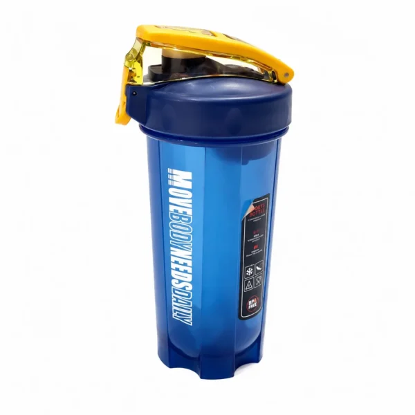 شیکر شفاف مدل نی دار Shaker Bottle