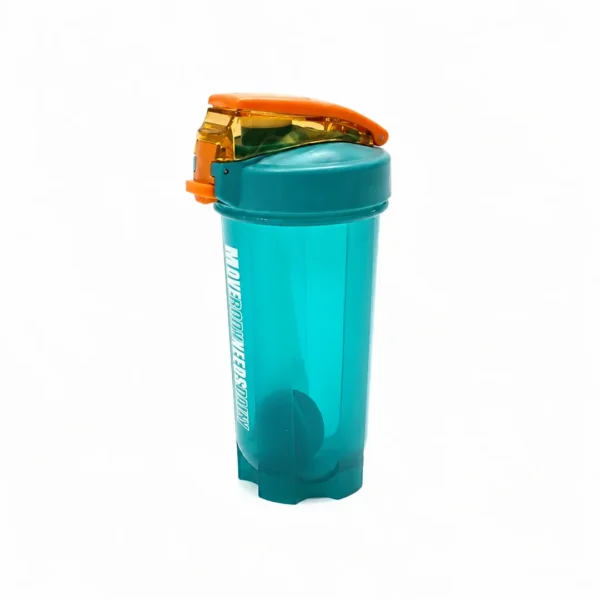 شیکر شفاف مدل نی دار Shaker Bottle