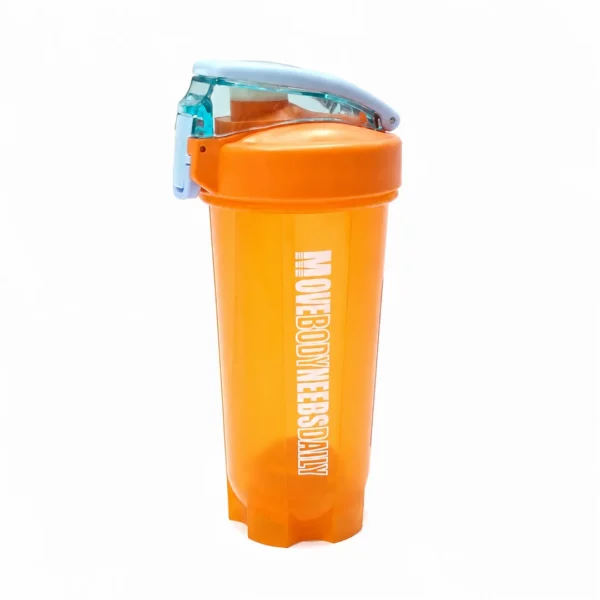 شیکر شفاف مدل نی دار Shaker Bottle