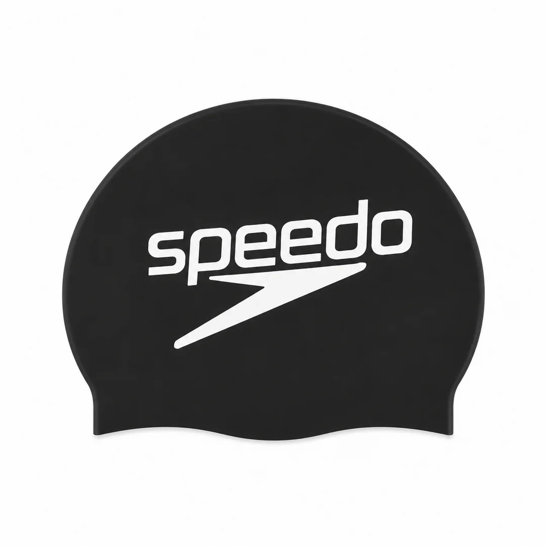 کلاه اسپیدو مشکی کلاه شنا مدل ساده طرح اسپیدو Swim Cap - Image 1